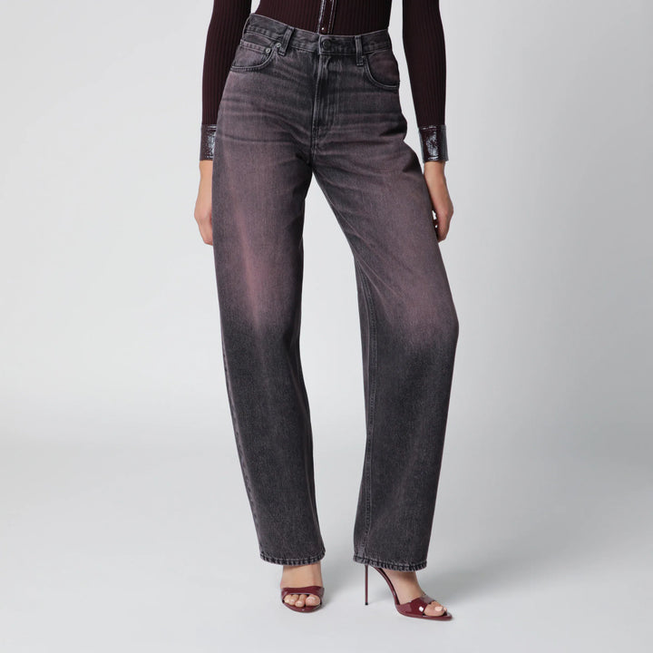 HAIKURE - Washed black-pink denim jeans Brand Apparel &amp; Accessories > Clothing > Pants
