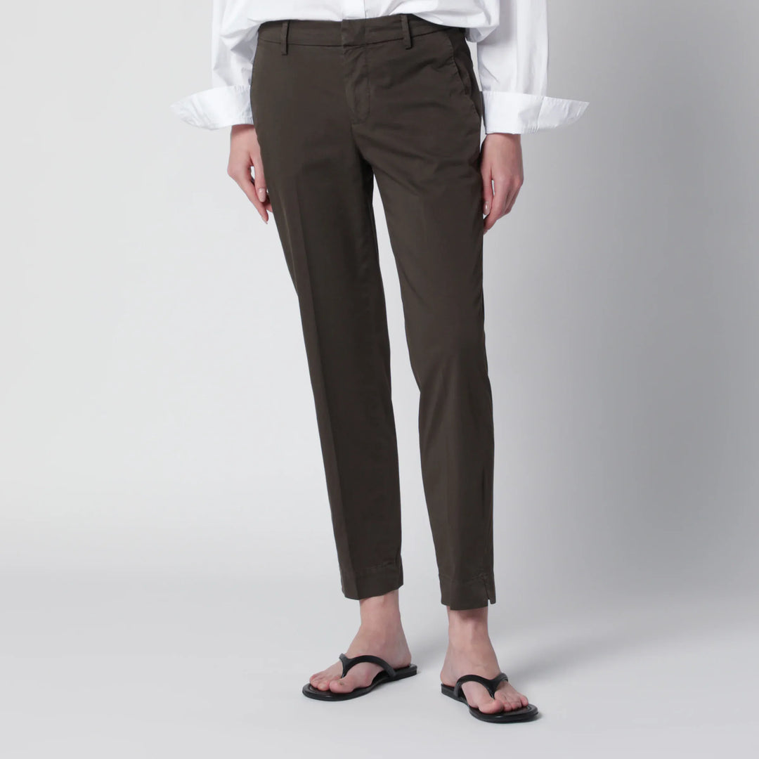 PT Torino - Brown cotton trousers Brand Apparel & Accessories > Clothing > Pants 40  IT