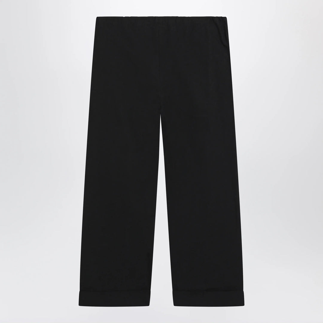 The Row - Low-rise relaxed-fit cotton poplin trousers in black Brand Apparel &amp; Accessories > Clothing > Pants 6 US