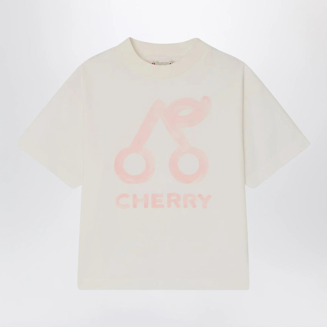 Bonpoint - Lele white T-shirt with cherry print Brand Apparel &amp; Accessories > Clothing > Shirts &amp; Tops 4