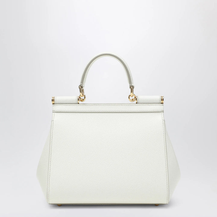 Dolce&amp;Gabbana - Sicily medium top-handle bag in white Brand Apparel &amp; Accessories > Clothing > Shirts &amp; Tops