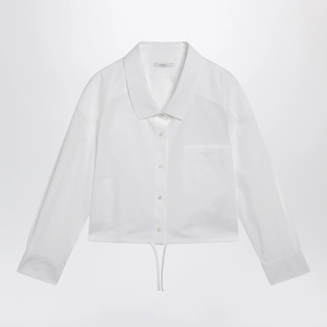 Givenchy - White short poplin shirt Brand Apparel &amp; Accessories > Clothing > Shirts &amp; Tops 38  FR