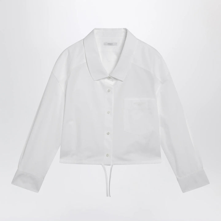 Givenchy - White short poplin shirt Brand Apparel &amp; Accessories > Clothing > Shirts &amp; Tops 38  FR