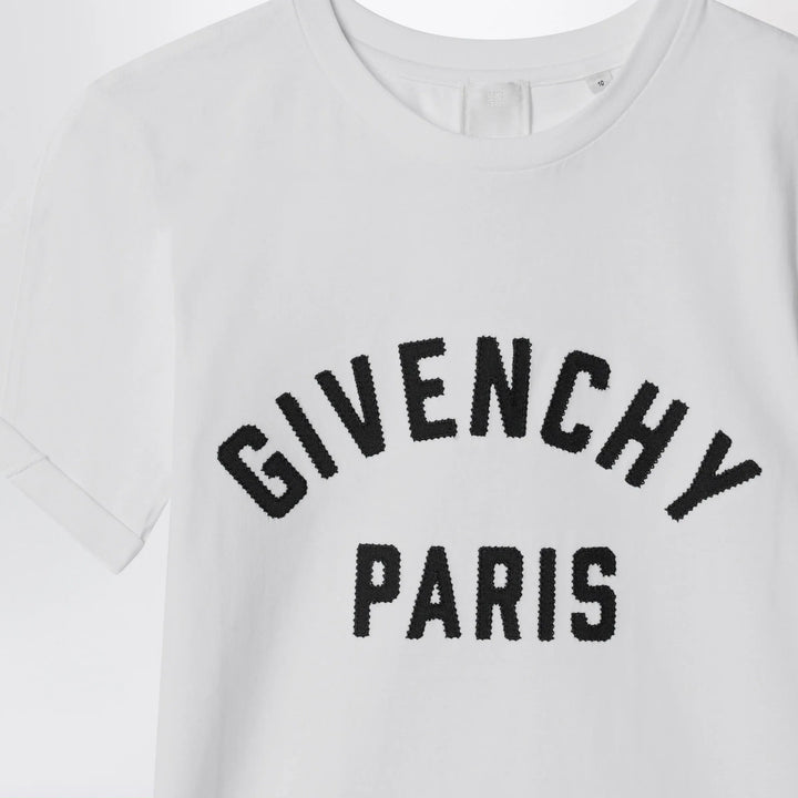 Givenchy - White T-shirt with embroidered logo Brand Apparel &amp; Accessories > Clothing > Shirts &amp; Tops