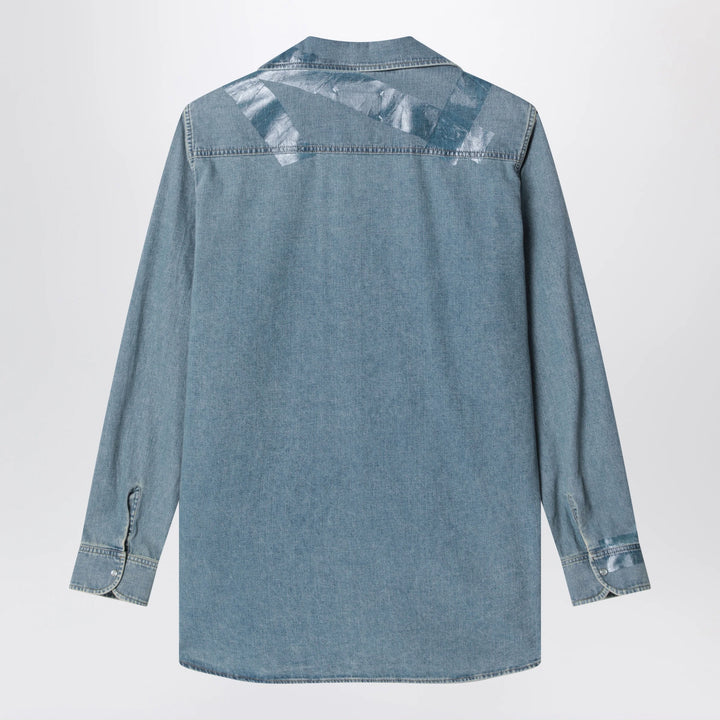 Maison Margiela - Ice blue denim shirt Brand Apparel &amp; Accessories > Clothing > Shirts &amp; Tops
