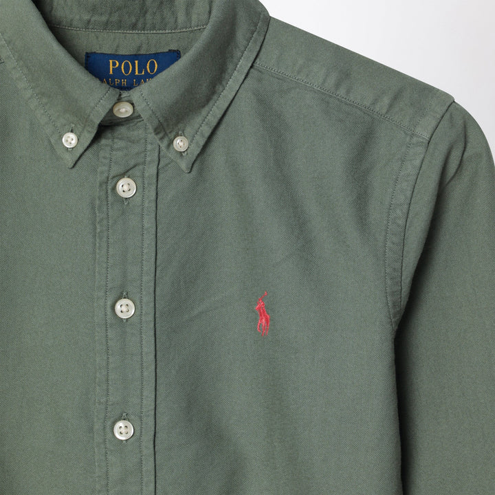 Polo Ralph Lauren - Cargo green Classic-Fit Oxford shirt Brand Apparel &amp; Accessories > Clothing > Shirts &amp; Tops