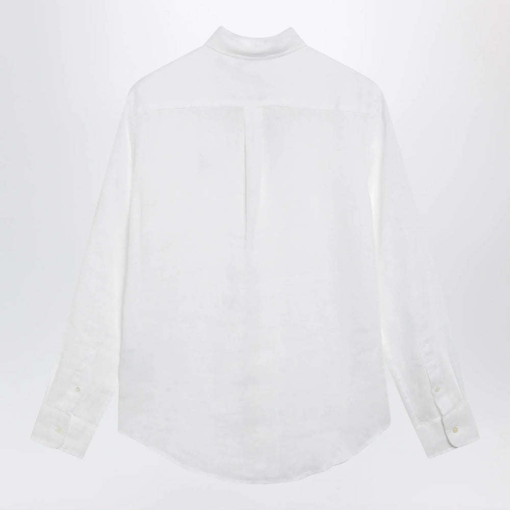 Polo Ralph Lauren - White linen Classic-Fit shirt Brand Apparel & Accessories > Clothing > Shirts & Tops