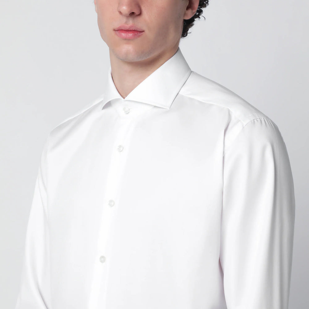 XACUS - White Travel cotton shirt Brand Apparel & Accessories > Clothing > Shirts & Tops