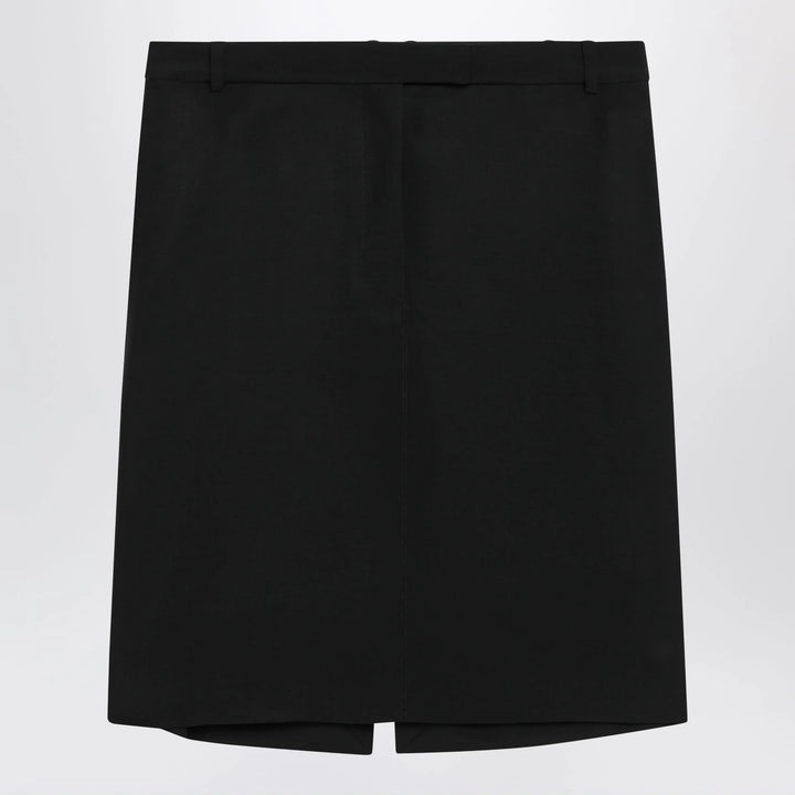Ferragamo - Black wool and mohair skirt Brand Apparel &amp; Accessories > Clothing > Skirts 40  IT