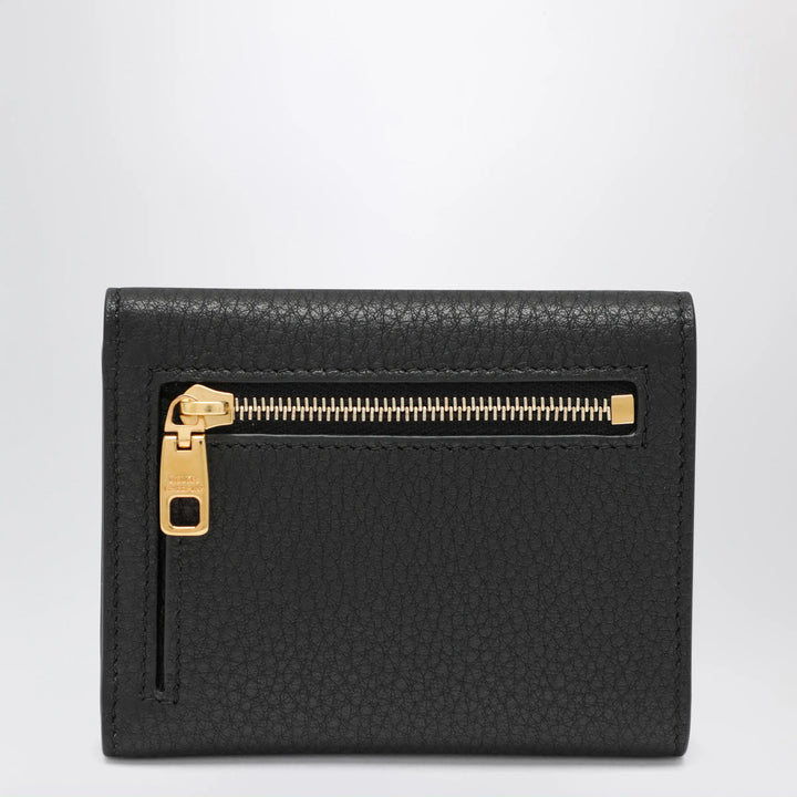 Dolce&amp;Gabbana - Black Dauphine Calf Leather Wallet Brand Apparel &amp; Accessories U