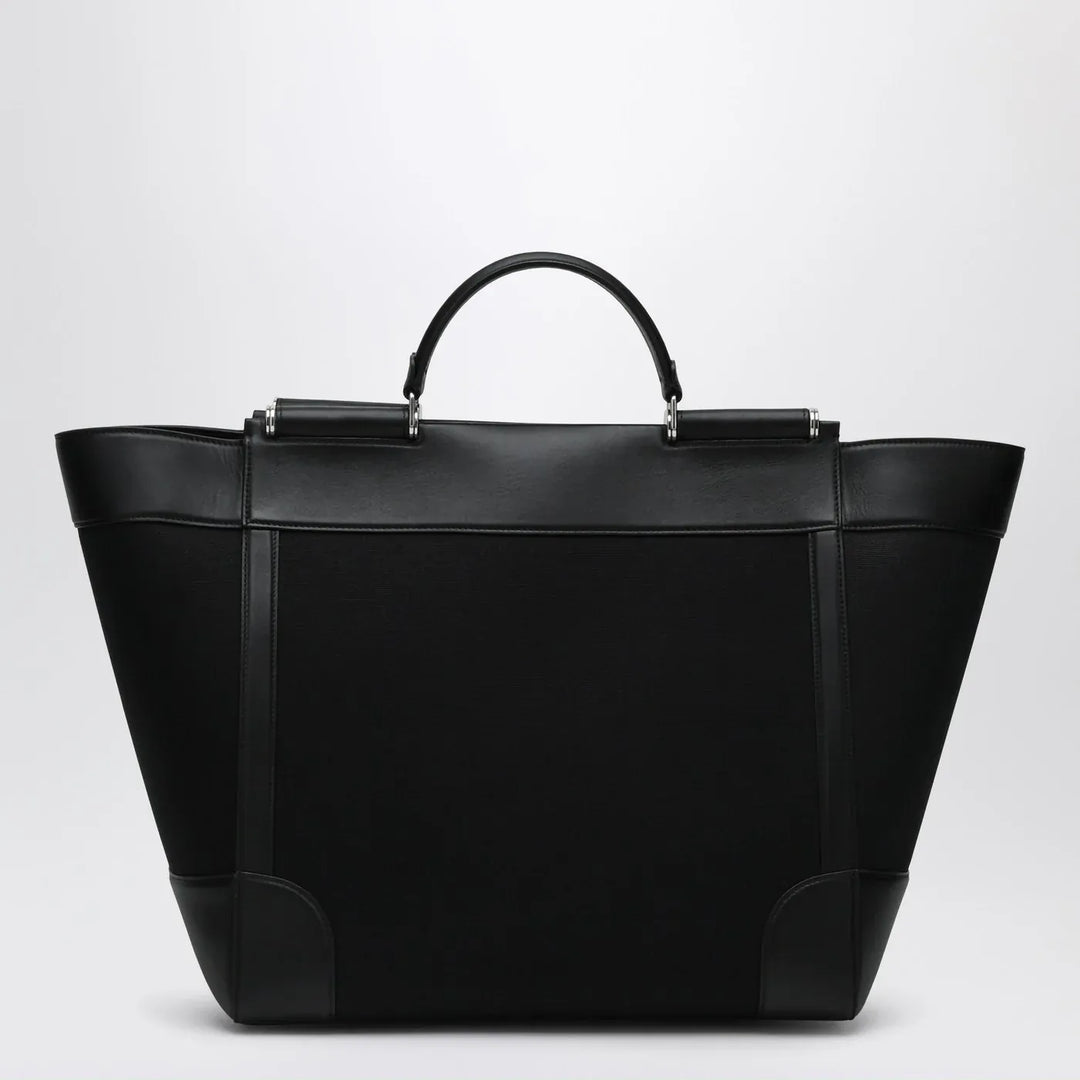 Dolce&amp;Gabbana - Black fabric and leather tote bag Brand Apparel &amp; Accessories U