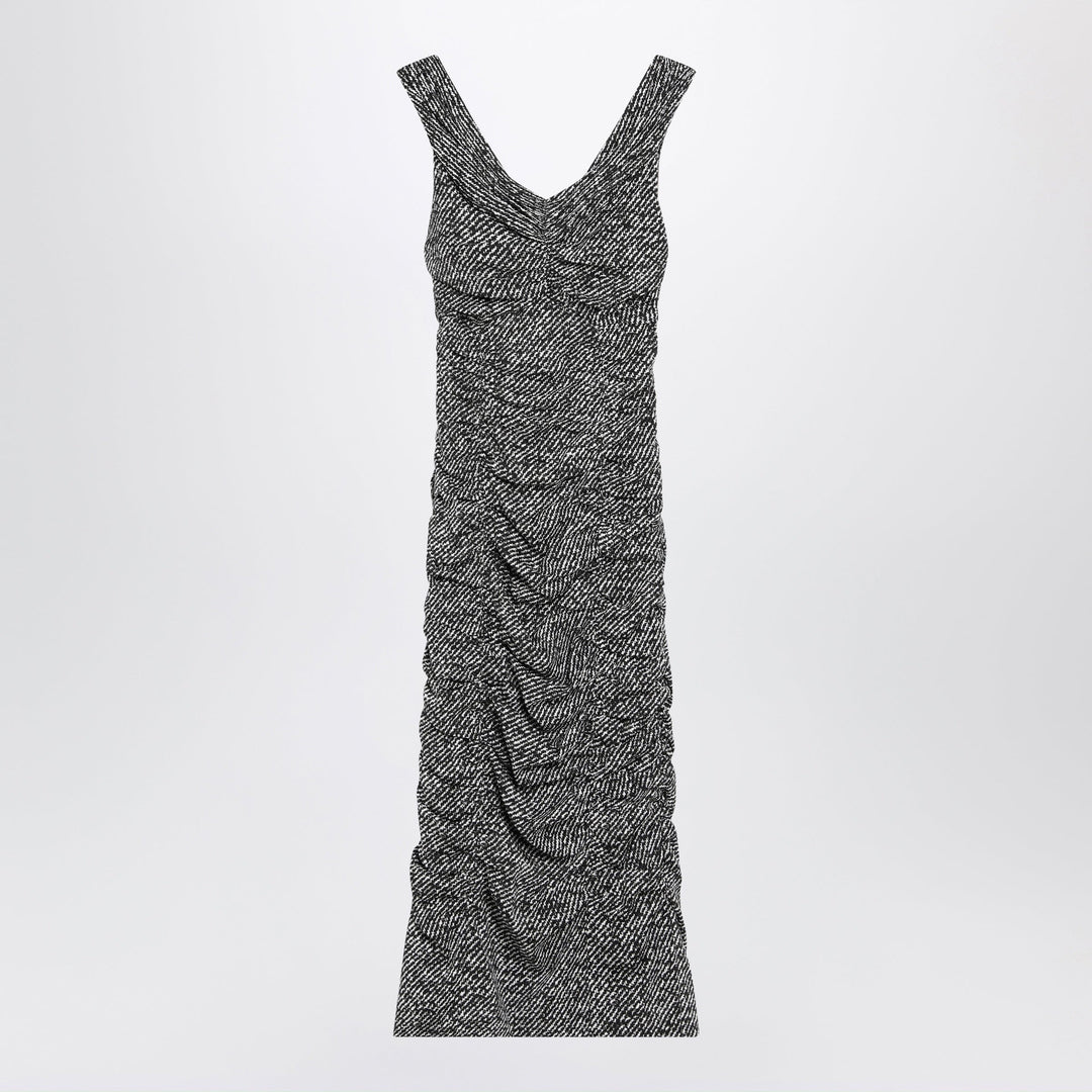 Apparel & Accessories 40  IT Dolce&Gabbana - Diagonal print dress in silk blend Brand