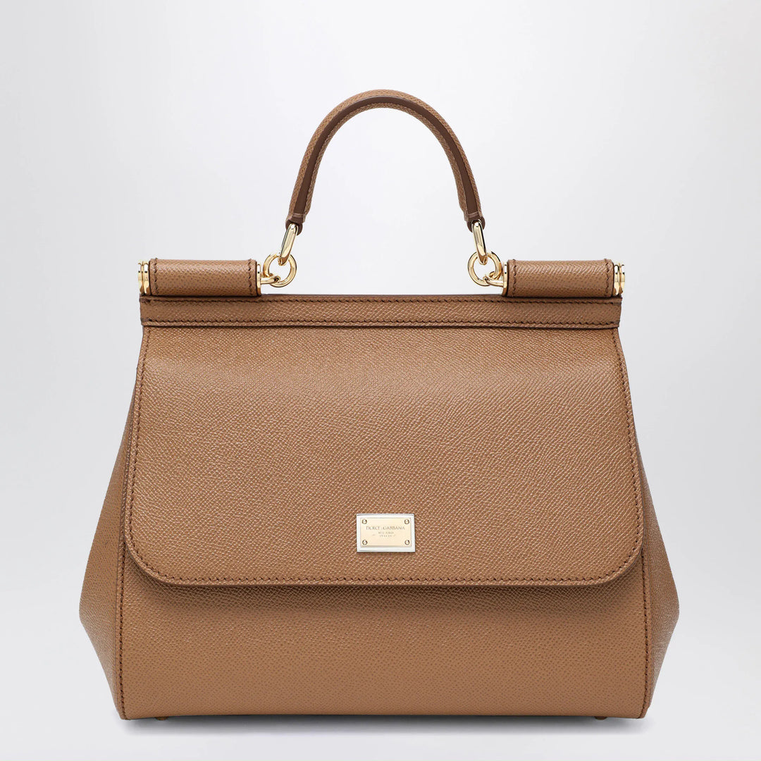 Dolce&amp;Gabbana - Large caramel Sicily Hand Bag Brand Apparel &amp; Accessories U
