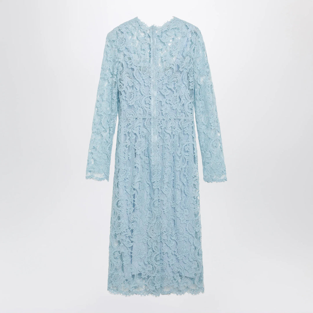 Dolce&amp;Gabbana - Light blue cotton-blend corded lace sheath dress Brand Apparel &amp; Accessories 40  IT
