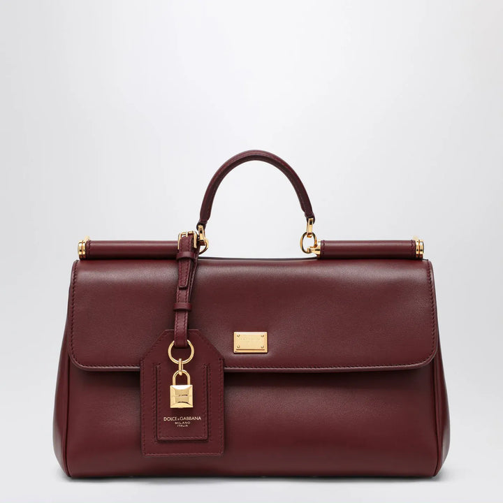 Dolce&amp;Gabbana - My Sicily handbag in burgundy leather Brand Apparel &amp; Accessories TU