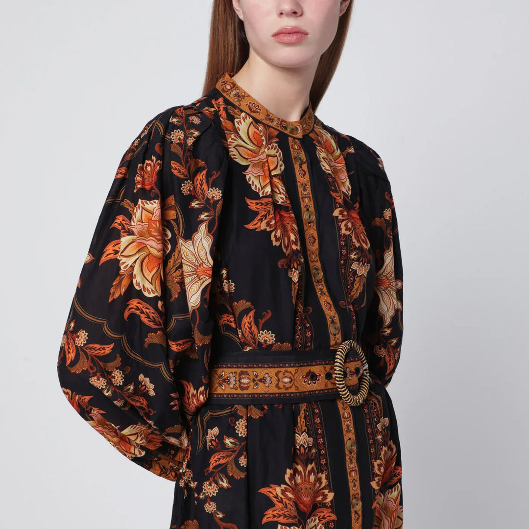 FARM Rio - Black Majestic Garden mini dress Brand Apparel &amp; Accessories