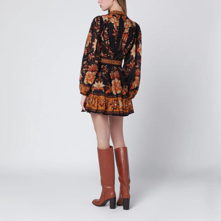 FARM Rio - Black Majestic Garden mini dress Brand Apparel &amp; Accessories