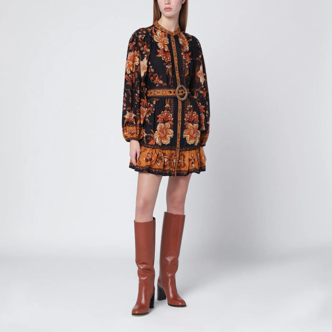 FARM Rio - Black Majestic Garden mini dress Brand Apparel &amp; Accessories M