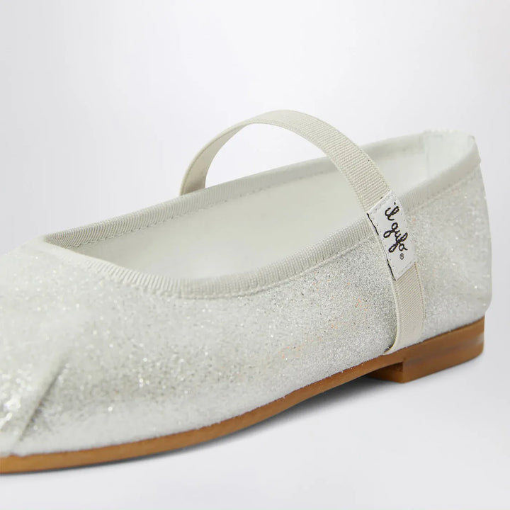 Il Gufo - Silver ballet flats with elastic strap Brand Apparel &amp; Accessories 36