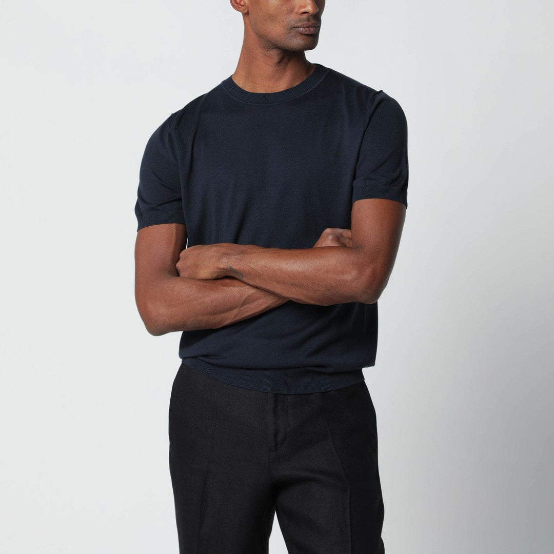 Apparel & Accessories Lardini - Blue wool-blend knit Brand