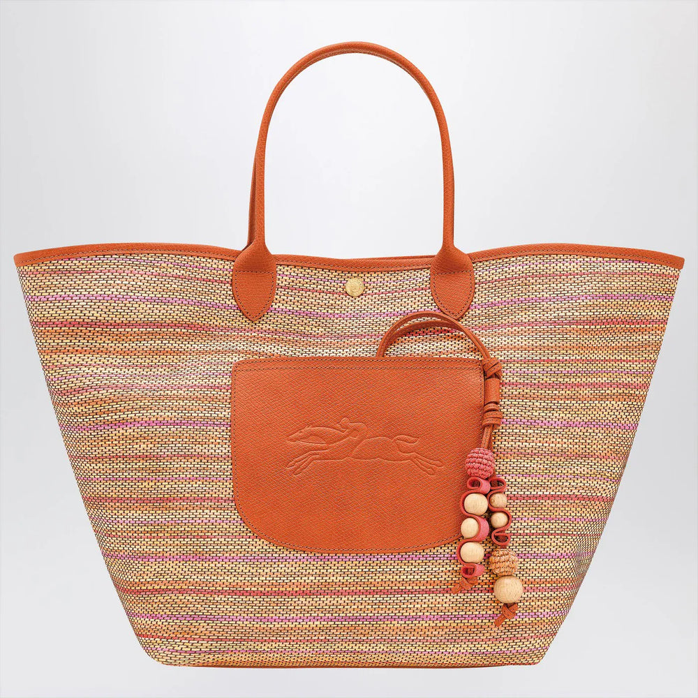 Longchamp - L Le Pliage Collection basket bag in rainbow canvas Brand Apparel & Accessories TU