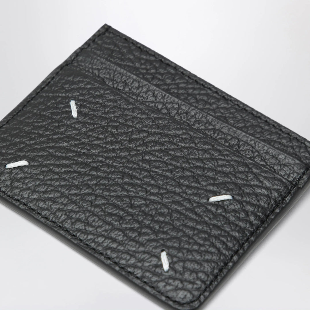Maison Margiela - Black Four Stitches calfskin card holder Brand Apparel &amp; Accessories TU