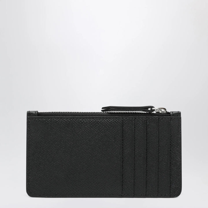 Maison Margiela - Black Four Stitches Zip Card Holder Brand Apparel &amp; Accessories U