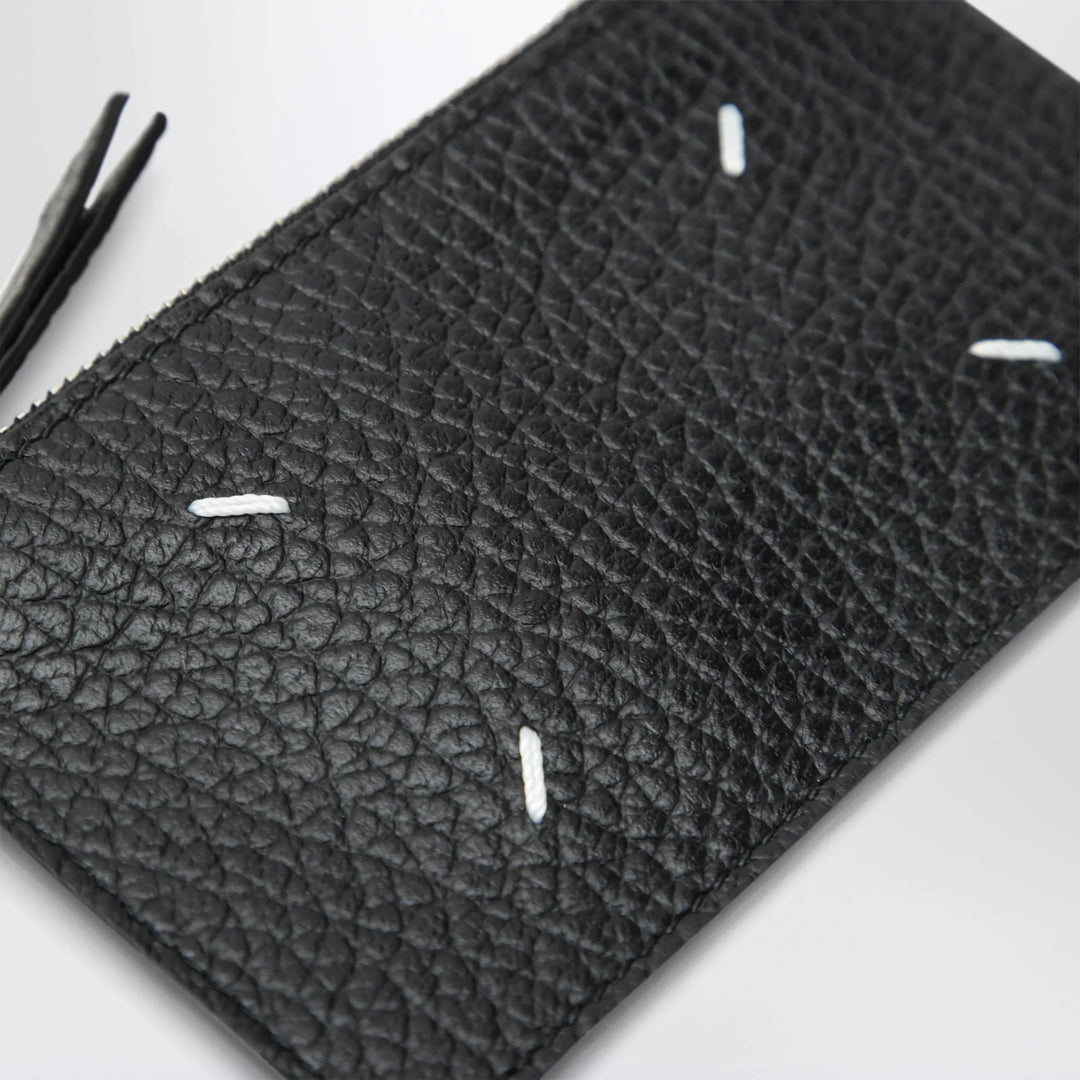 Maison Margiela - Black Four Stitches Zip Cardholder Brand Apparel &amp; Accessories TU