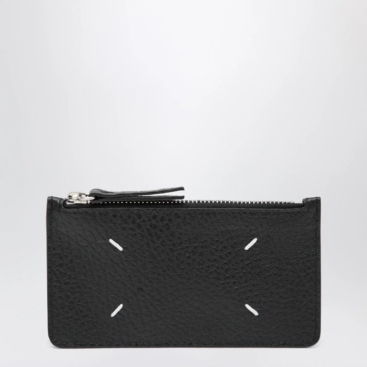Maison Margiela - Black Four Stitches Zip Cardholder Brand Apparel &amp; Accessories TU