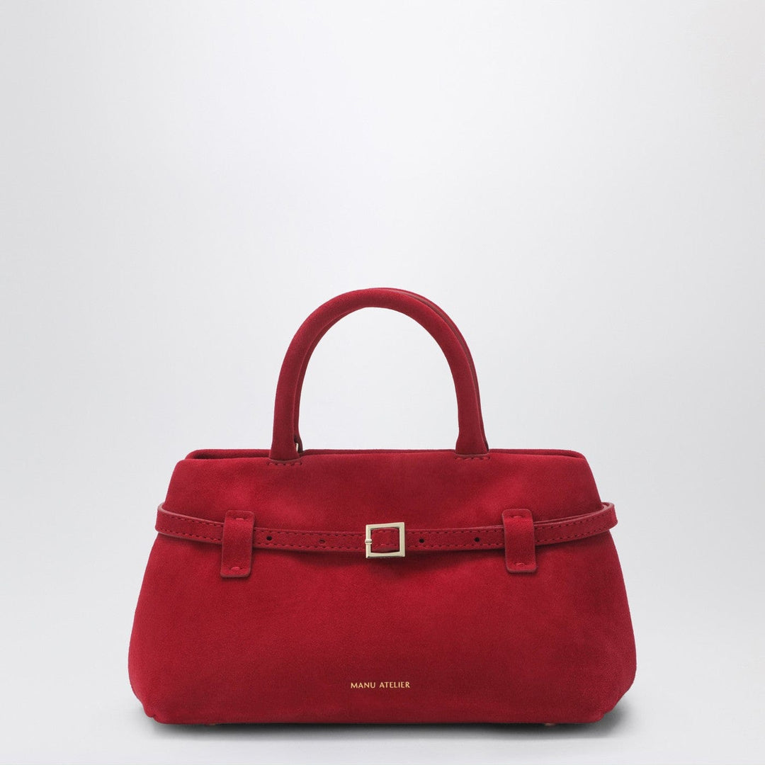 Apparel &amp; Accessories TU Manu Atelier - Le Cambon 25 red suede bag Brand
