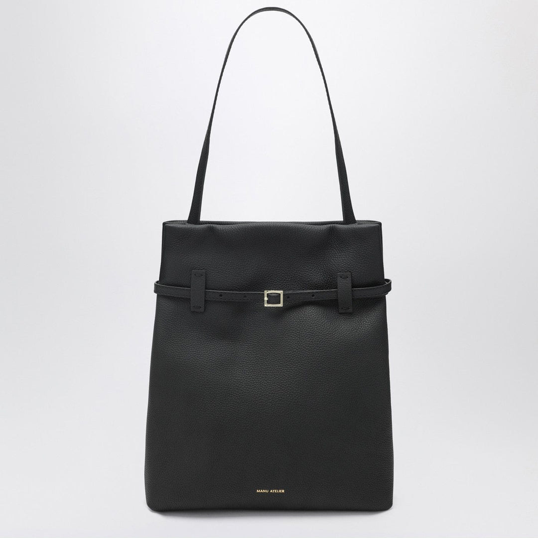 Apparel & Accessories TU Manu Atelier - Tote Du Jour tote bag in black calfskin Brand