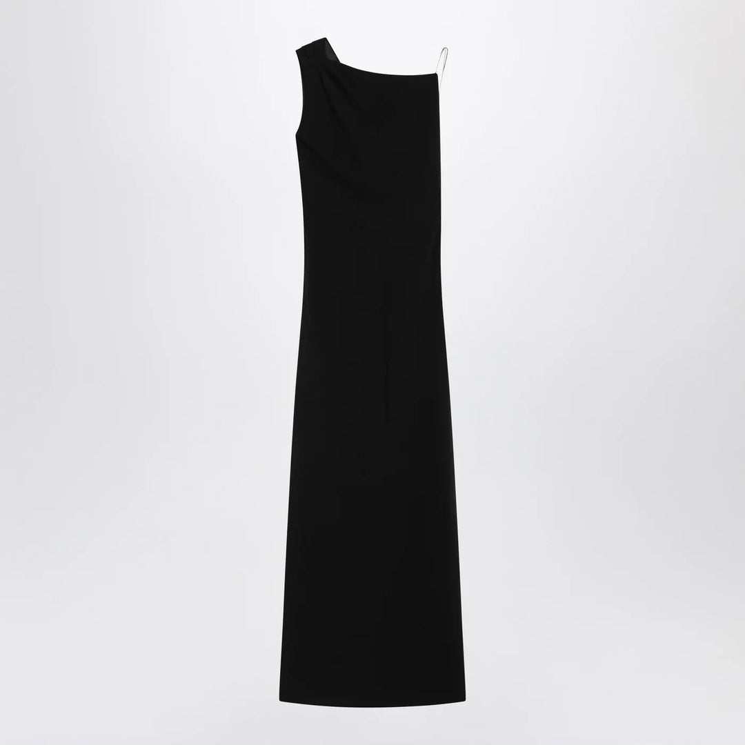 Max Mara Pianoforte - Long black cady bustier dress Brand Apparel &amp; Accessories 40  IT