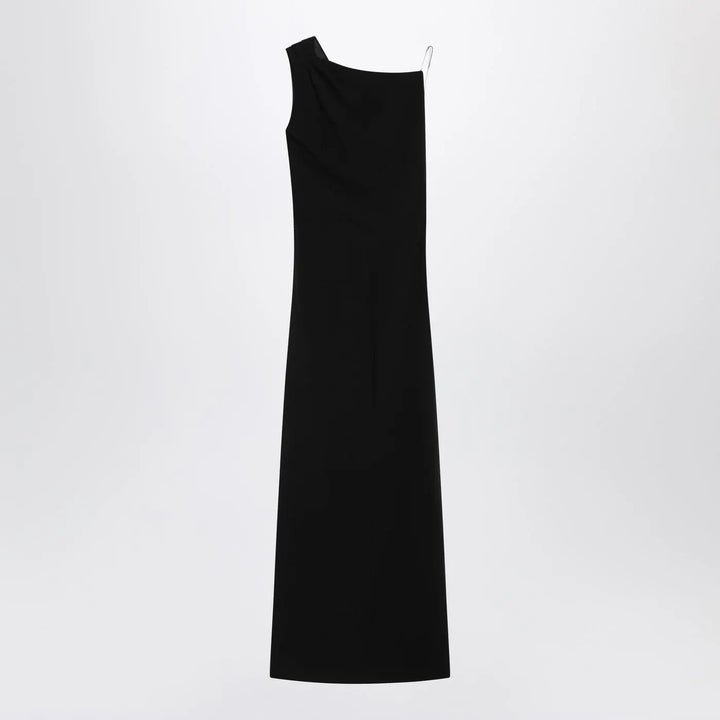 Max Mara Pianoforte - Long black cady bustier dress Brand Apparel &amp; Accessories 40  IT
