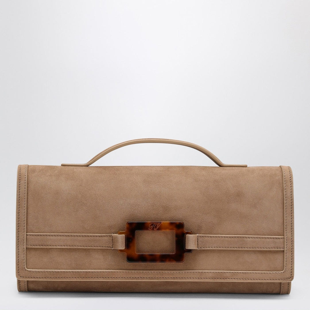 Apparel &amp; Accessories TU ROGER VIVIER - Belle Vivier Clutch in suede Brand