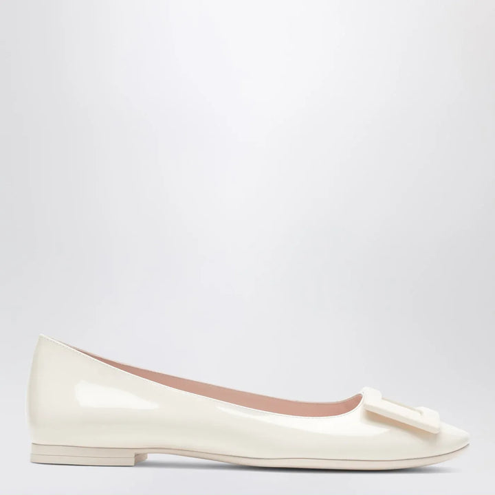 ROGER VIVIER - U Look ballet flats in ivory patent leather Brand Apparel &amp; Accessories 37 IT