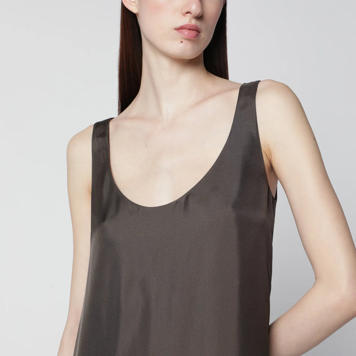 Róhe - Earth-tone silk dress Brand Apparel &amp; Accessories