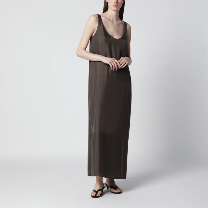 Róhe - Earth-tone silk dress Brand Apparel &amp; Accessories 34  FR