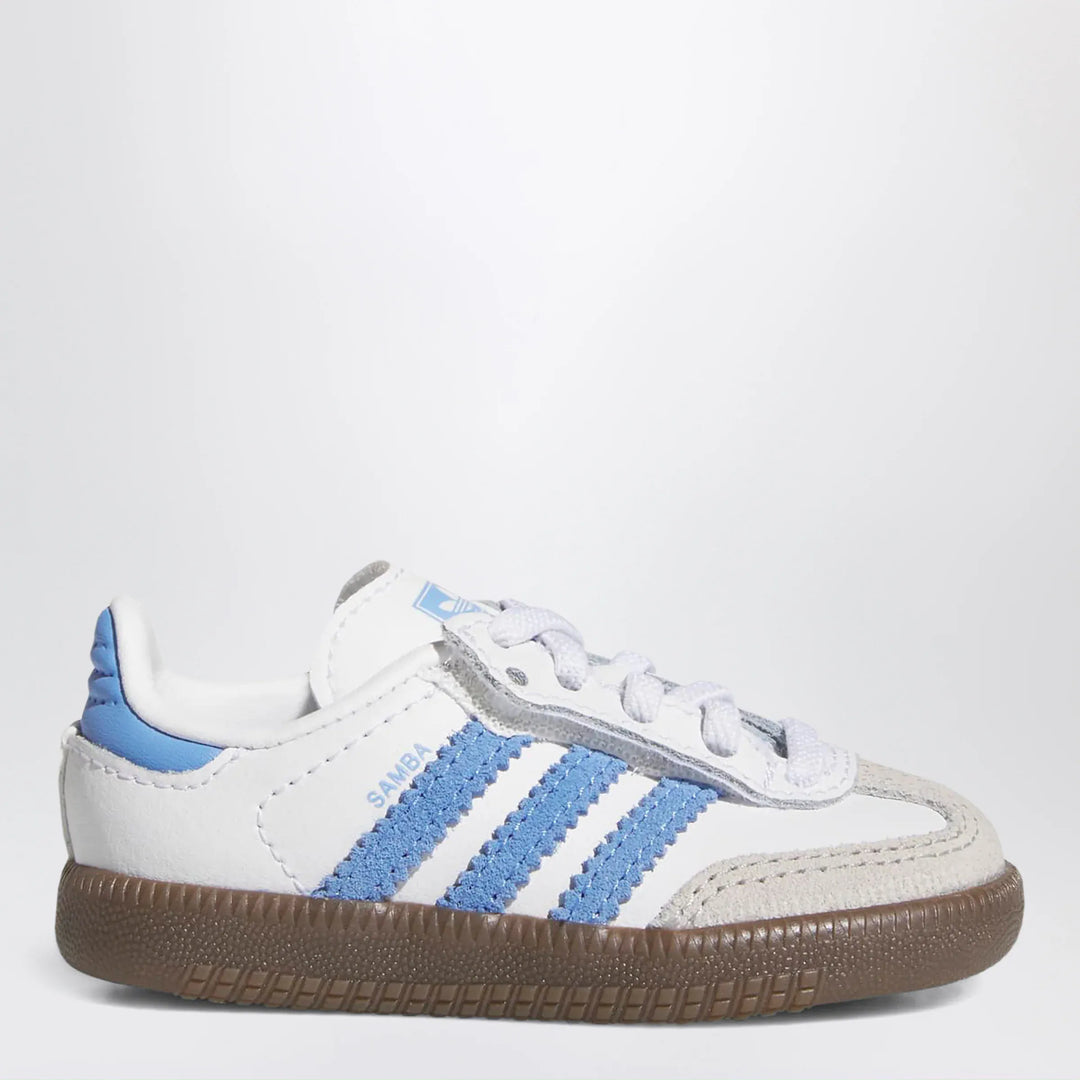 adidas Originals - OG Samba sneakers in white/blue with elastic laces Brand Apparel & Accessories > Shoes 19