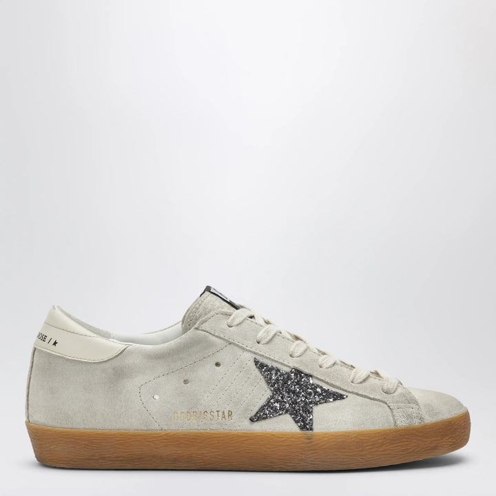 Golden Goose - Golden Goose Super-Star sneakers in pearl with glitter star Brand Apparel &amp; Accessories > Shoes 36 IT