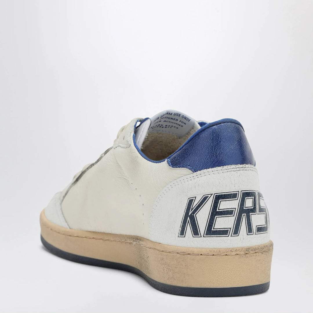 Golden Goose - White/metallic blue Ballstar sneakers Brand Apparel &amp; Accessories > Shoes