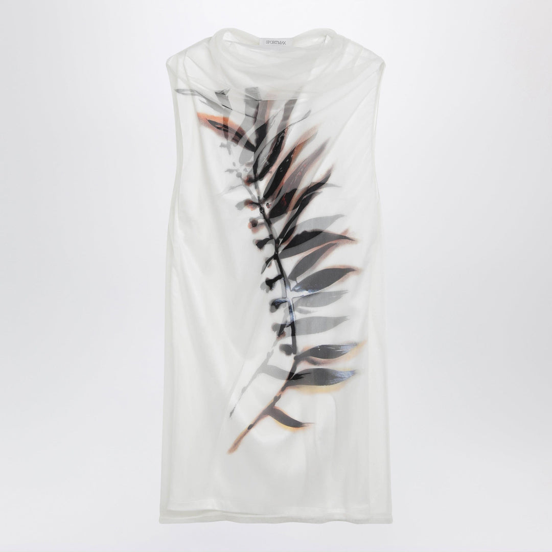 Apparel & Accessories Sportmax - White double-layer dress in satin and tulle Brand