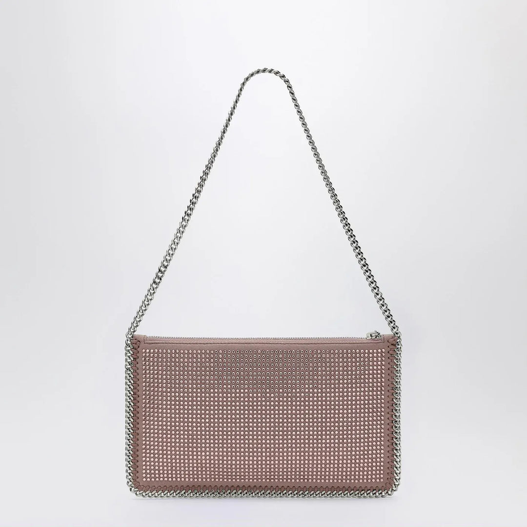 Stella McCartney - Falabella Pink Clutch Shoulder Bag with Rhinestones Brand Apparel &amp; Accessories TU