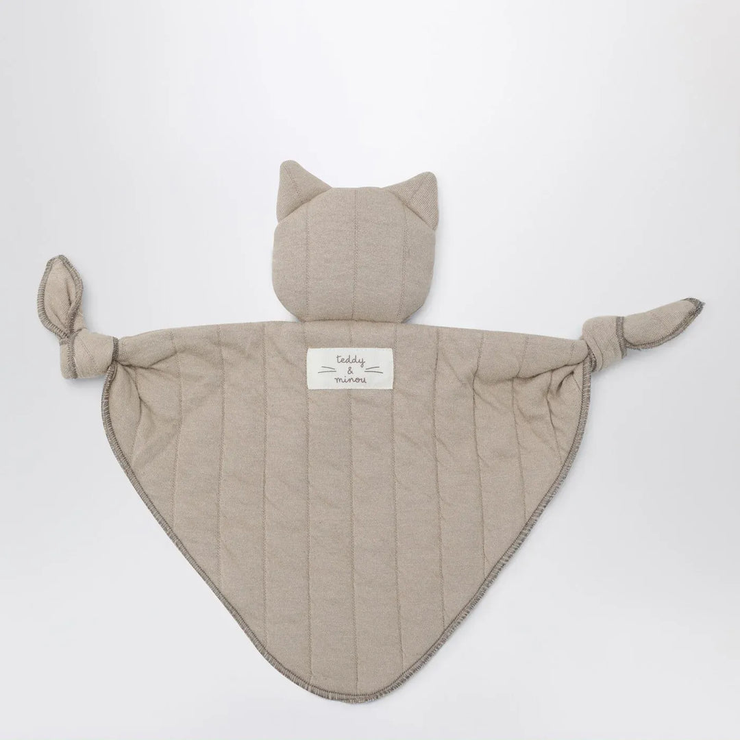 Teddy &amp; Minou - Beige gauze doudou with kitten Brand Apparel &amp; Accessories U