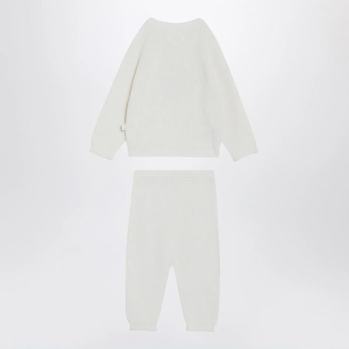 Teddy &amp; Minou - Two-piece suit in milk white Brand Apparel &amp; Accessories 9/12M