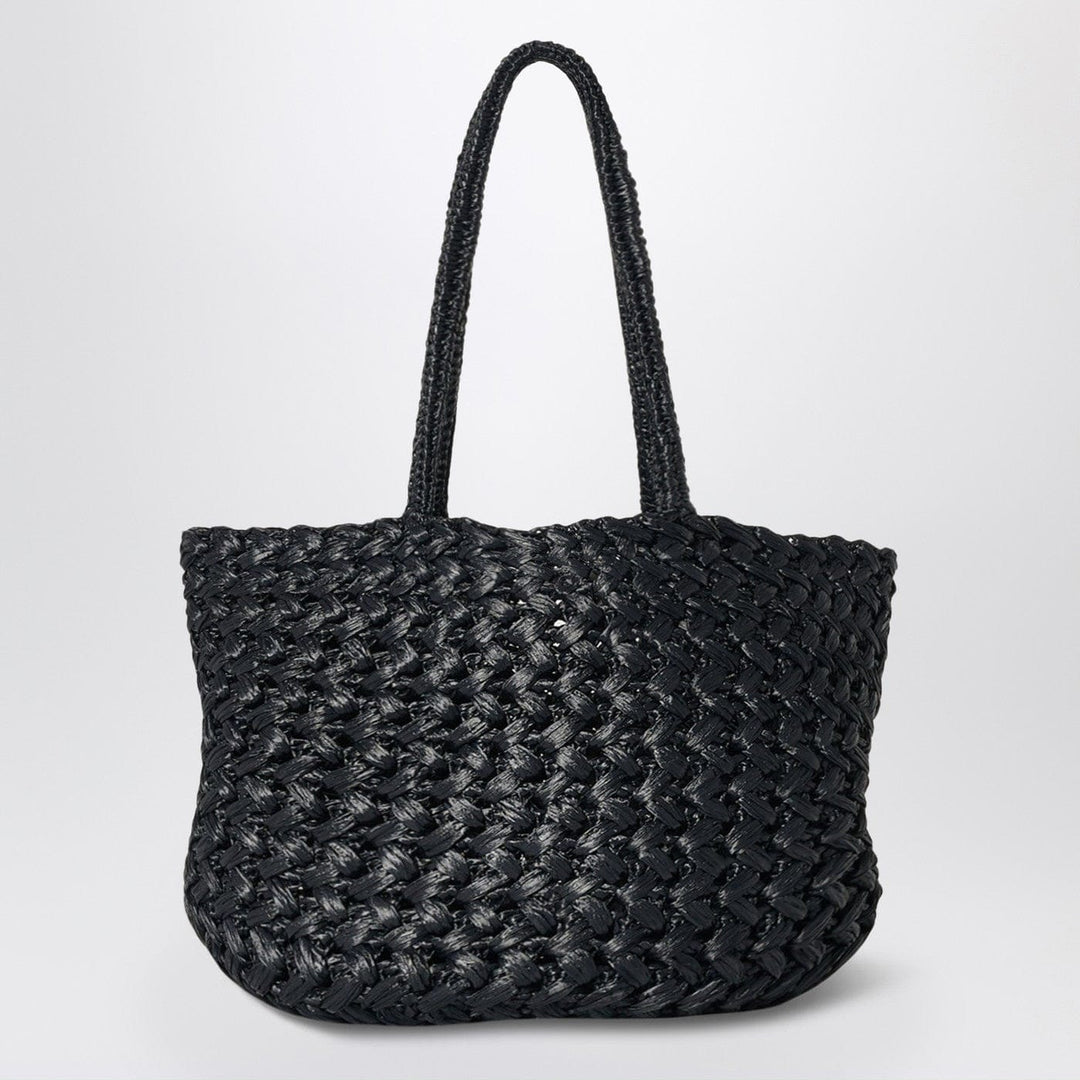Apparel & Accessories TU The Row - Estelle Two bag in black woven raffia Brand