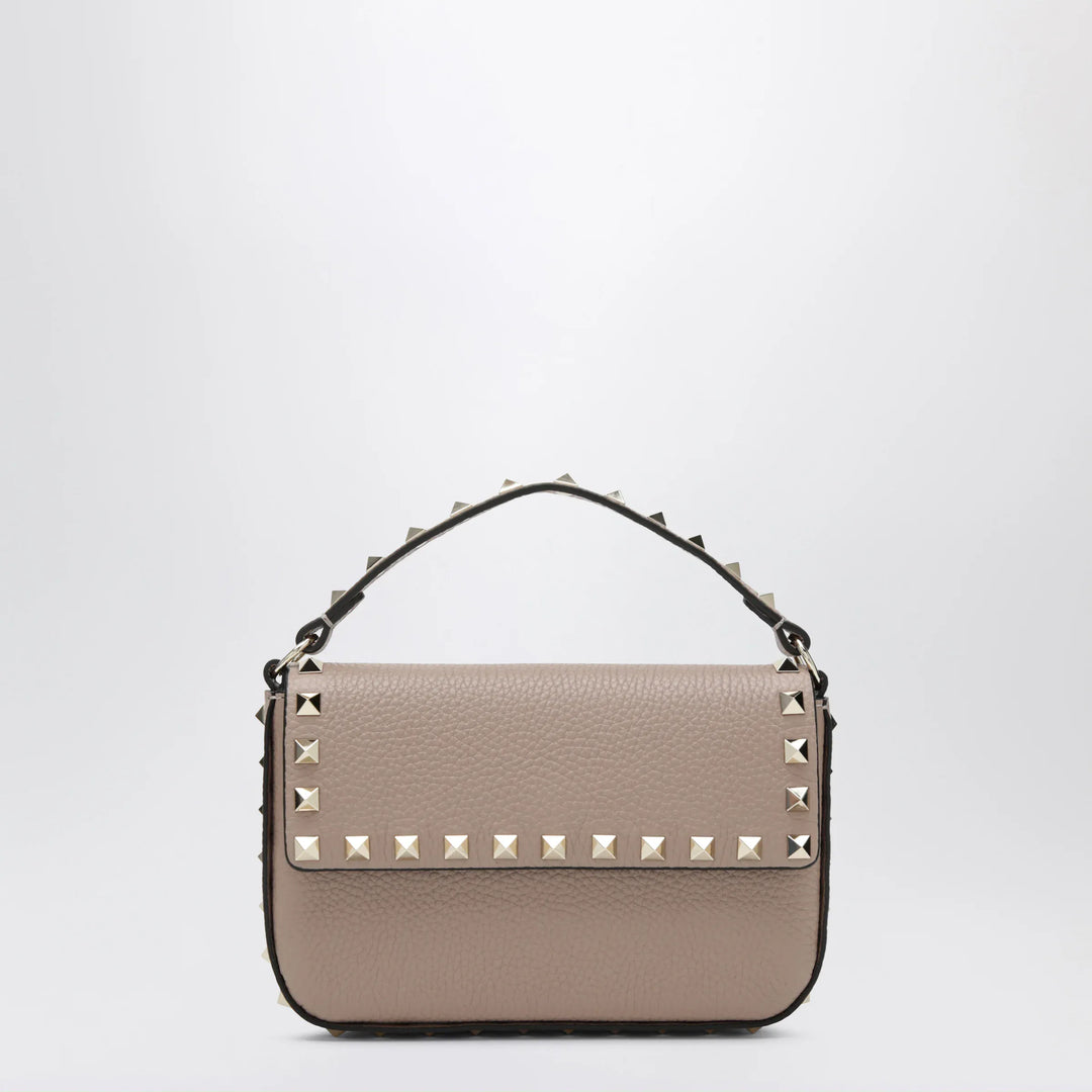 Valentino Garavani - Rockstud pouch in grained calf leather, powder Brand Apparel &amp; Accessories TU