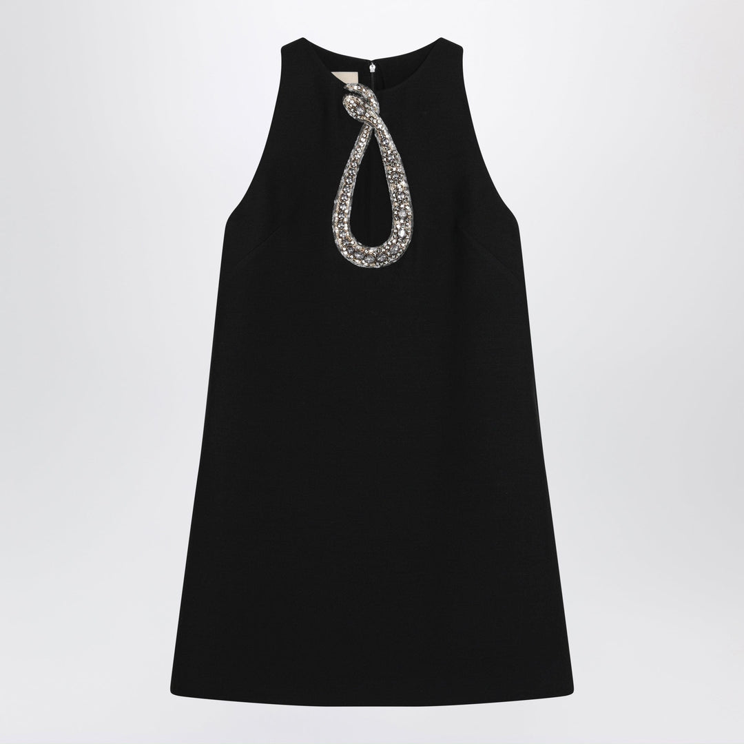 Apparel & Accessories 42  IT Valentino - Short embroidered crepe couture dress Brand