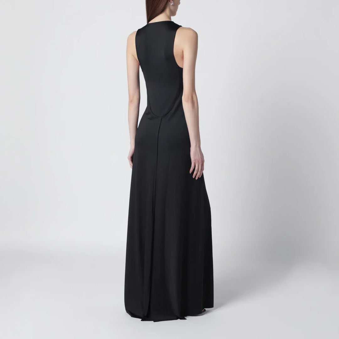 Victoria Beckham - Long black jersey dress with slit Brand Apparel &amp; Accessories 10 UK
