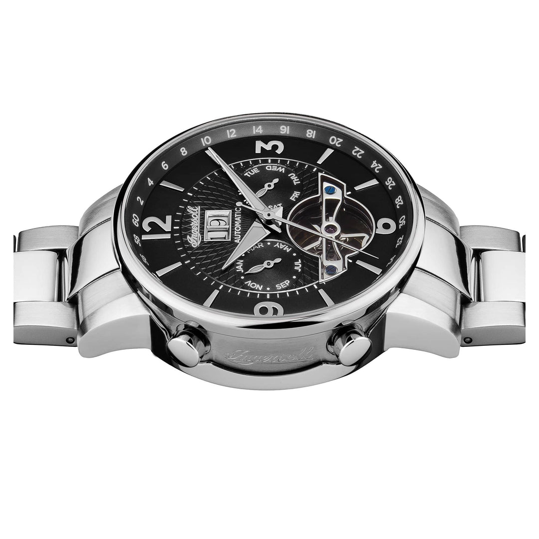 Ingersoll Automatic Watches Ingersoll Grafton Automatic Silver Bracelet Watch Brand