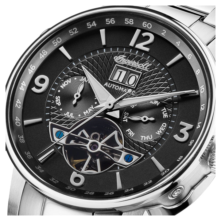 Ingersoll Automatic Watches Ingersoll Grafton Automatic Silver Bracelet Watch Brand